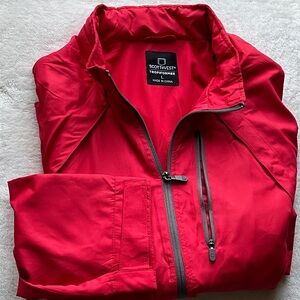 Scottevest Men's Vibrant Red Windbreaker